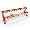 Gym Rack Dumbbell Holder Red Black HA50 Commercial Gym Fitness Equipment 2 Lines Dumbbell Rack for 10pcs