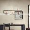 Nordic Minimalist Postmodern Pendant Light Personality Creative Rectangular Chandelier for Restaurant And Bedroom Hanging Light