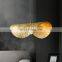 Modern LED Hanging Light Creative Art Designer Lotus Leaf Hanging Lights For Restaurant Indoor All Copper Decor Chandelier