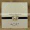 Factory Wholesale Personalized Luxury Flocking Wedding Invitations with Brooch