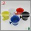 colorful ceramic shaving soap bowl with handle