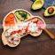 Organic Bamboo Baby Plate Eco Friendly Reusable Bamboo Kids Dinner Plate