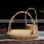 Eco-friendly thickened multi-functional bamboo root boat shape candy plate fruit plate