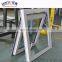 Arched window with grill design/top hung ventilation glass window