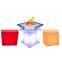 remote light up bar stool led cube chair patio furniture vierkante stoel