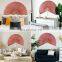 Hot Selling Oversized Bamboo Fan Wall Decor Boho Woven Home Wall Art Decoration Vietnam Supplier