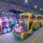 Family Kids Mini Funny Electric Shopping Mall Park AmusemenTrain Battery Trackless Train For Sale