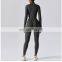 Custom Logo Free Match Fitness Clothing Butt Lift Leggings Full Zip Jacket Gym ActiveWear 4Piece Workout Yoga Suit Set For women