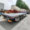 Low flatbed semi-trailer Logistics transport vehicle Export semi-trailer