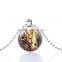 Hotselling new style ancient steampunk pendants time machine charms necklace paypal accept