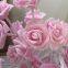 Plastic Rose Flowers LED Tree Table Lamps 24Led Rose Table Gift for Girls Woman Home Decor Battery Powered decorative flowers