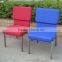 cheap price durable metal church chair with bookshelf