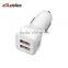 Dual car charger 5v 2A car charger usb mp3 player for Iphone5, Samsung phones