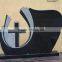 Cemetery Decorations Natural Black Granite Tombstone                        
                                                Quality Choice
