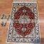 travel and room decration carpets, double knots hand knotted persign silk and cotton rug