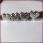 10mm Rhinestone Heart Zinc Alloy Slide Charms Manufacturers selling DIY personalized handbags Jewelry Accessories