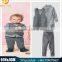 New arrival spring boy clothes sets gentleman boy three piece sets kids plaid t-shirt+pants+waistcoat outfits