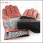 2015 Men's fashion nappa sheep Plover case cloth leather gloves