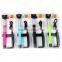 Colorful go pro foldable monopod selfie stick with bluetooth remote for iOS/Android system