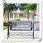 LC-85684 Modern garden park colorful rainbow street rest iron swing bench