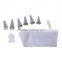 6 in 1 6pcs/SET Cake Fondant Pastry Icing Ice Cream Mounting Pattern Decorating Bag Piping Nozzles Nozzle Mouth 6 Coupler Grindi