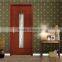 Wrought Iron Glass Door HDF Wood Door From China