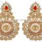 Indian Gold Plated Crystal Earrings