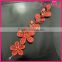 fashion fancy red flower alloy and beads baby hair decoration WHD-002                        
                                                Quality Choice