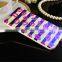 ultra slim tpu cover blue light red lip case for iphone 6 6s plus