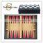 Book Style Folded 3 in 1 Travel Leather Chess and Backgammon Game Set