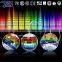 Different size rotating colorful effect mirror ball