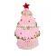 pink drawbench lighted glass christmas tree