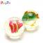 Customized fashion design clear bouncy ball with 3D toy