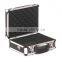 Crystal aluminium hard camera photography flight carry case storage box black