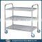 stainless steel food trolley