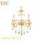 French crystal copper chandelier