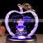 Crystal LED Apple with Nice Gift Box for Wedding Souvenir