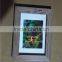 latest distressed wood color PS plastic photo picture frame for table and wall decor