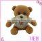 customized stuffed plush teddy bear withT-shirt print logo