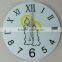 Glass wall clock, fashion wall mounted clock, decorative wall clock
