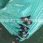 waterproof plastic tarpaulin leno woven fabric high tensible striped hem reinforced edge triangle plastic corner waterproof