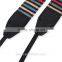 Leather Camera Strap Shoulder Neck Striped Red Blue Black For DSLR LE-05
