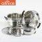 Removable stainless steel cookware food double layer stainless steel food steamer pot