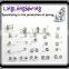 Diverse styles battery contact spring
