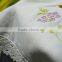 Hand embroidered tissue box cover with lace-design 2