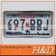 Customizable aluminum serial number plate in American market