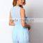 Ladies fashion style lace trim tie up playsuit sex jumpsuit