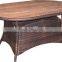 teak wood outdoor rattan table hot sale