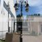Decorative cast iron and aluminum garden lighting post