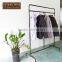 Stand shaped height adjustable floor-pop metal display rack